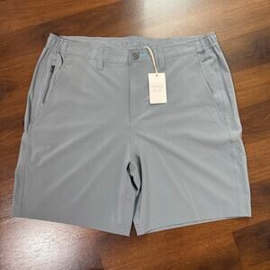 Free Fly NWT Mens Utility Shorts Slate Gray XL Athleisure Casual Golf Pickleball